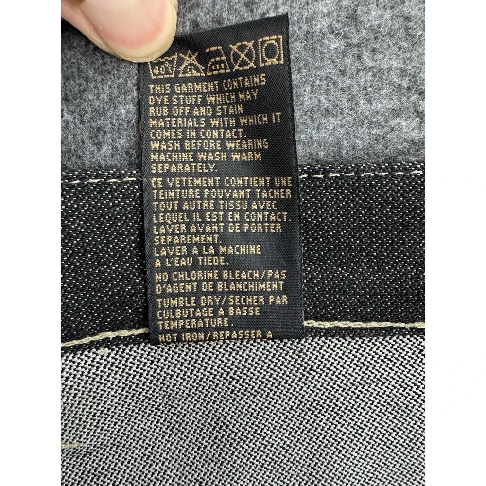 Vintage Rocawear Jeans Mens 38x34 Baggy Carpenter Deep‎ Black Hip Hop Skater Y2k